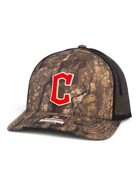 Cleveland Guardians Diamond C 3D Snapback Trucker Hat- Realtree Timber/ Black